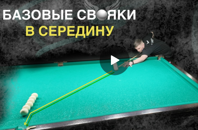 Как бить свояки в центральную лузу?